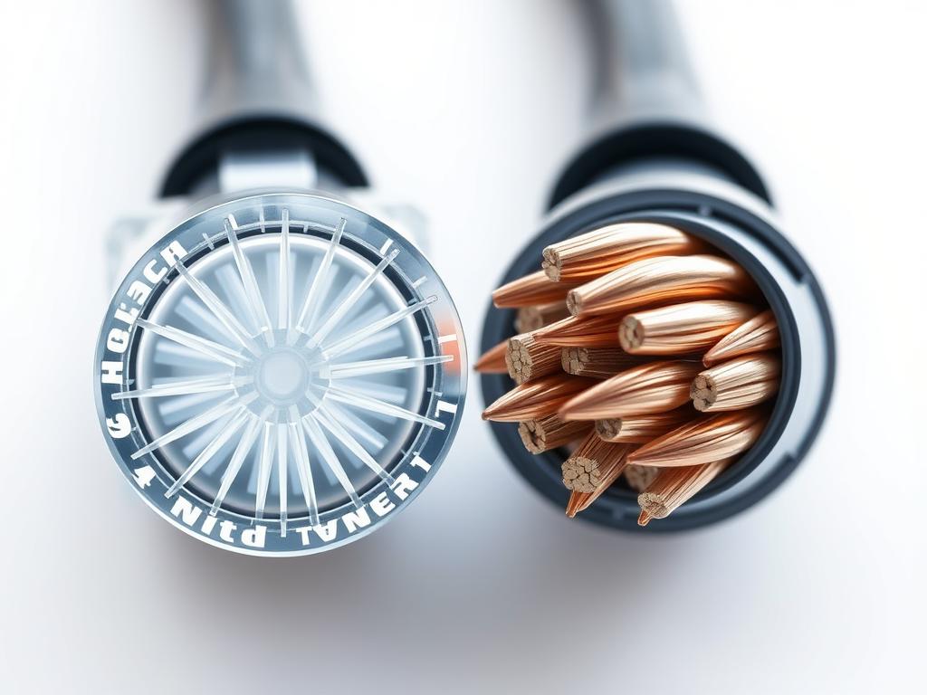 fiber optic vs copper cable attenuation