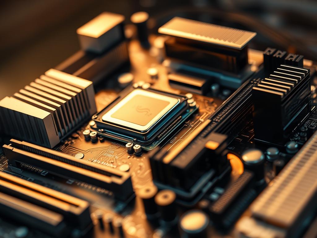 motherboard and cooling components